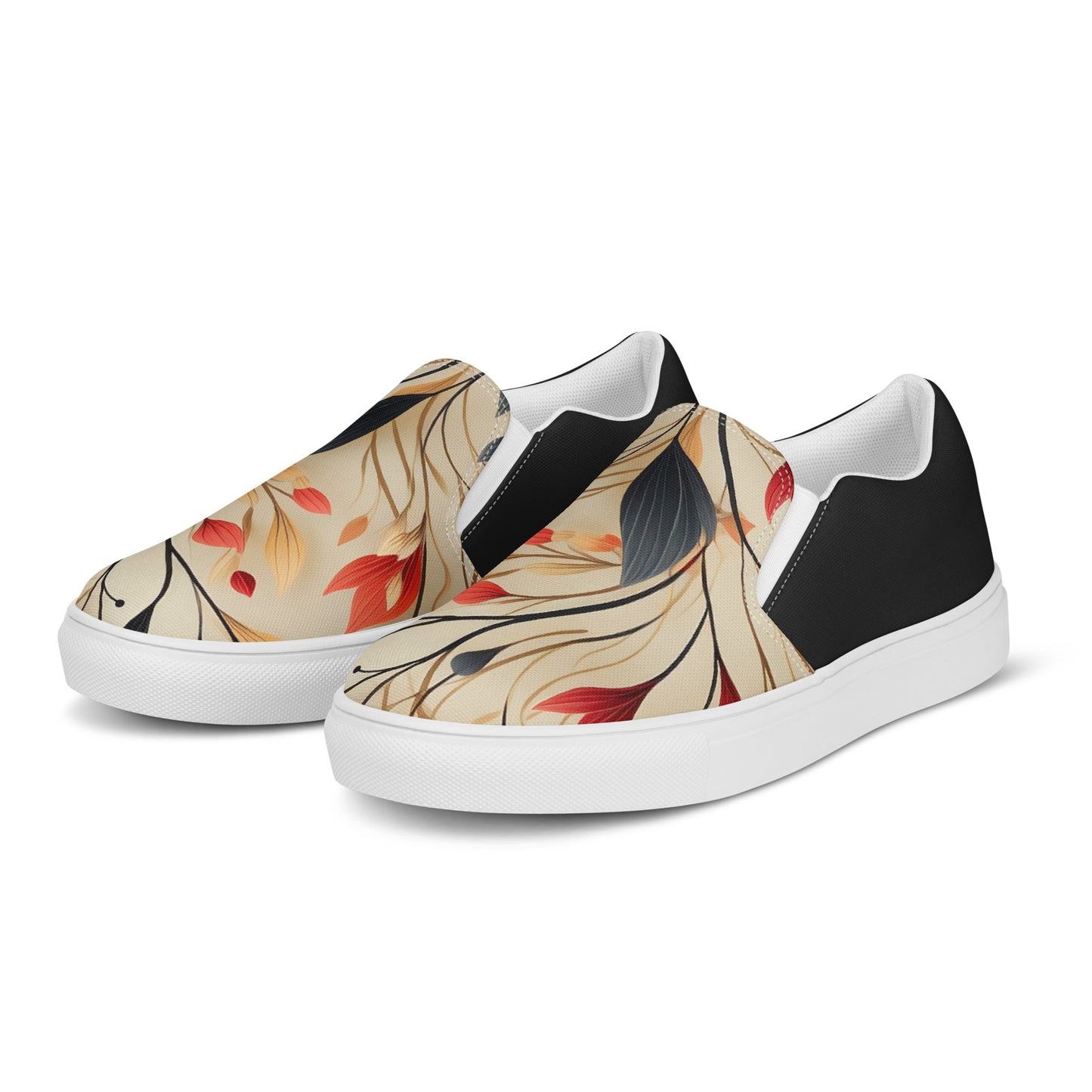 Eden Garden | Women’s Slip-on Canvas Shoes | Autumn Fire Halftone