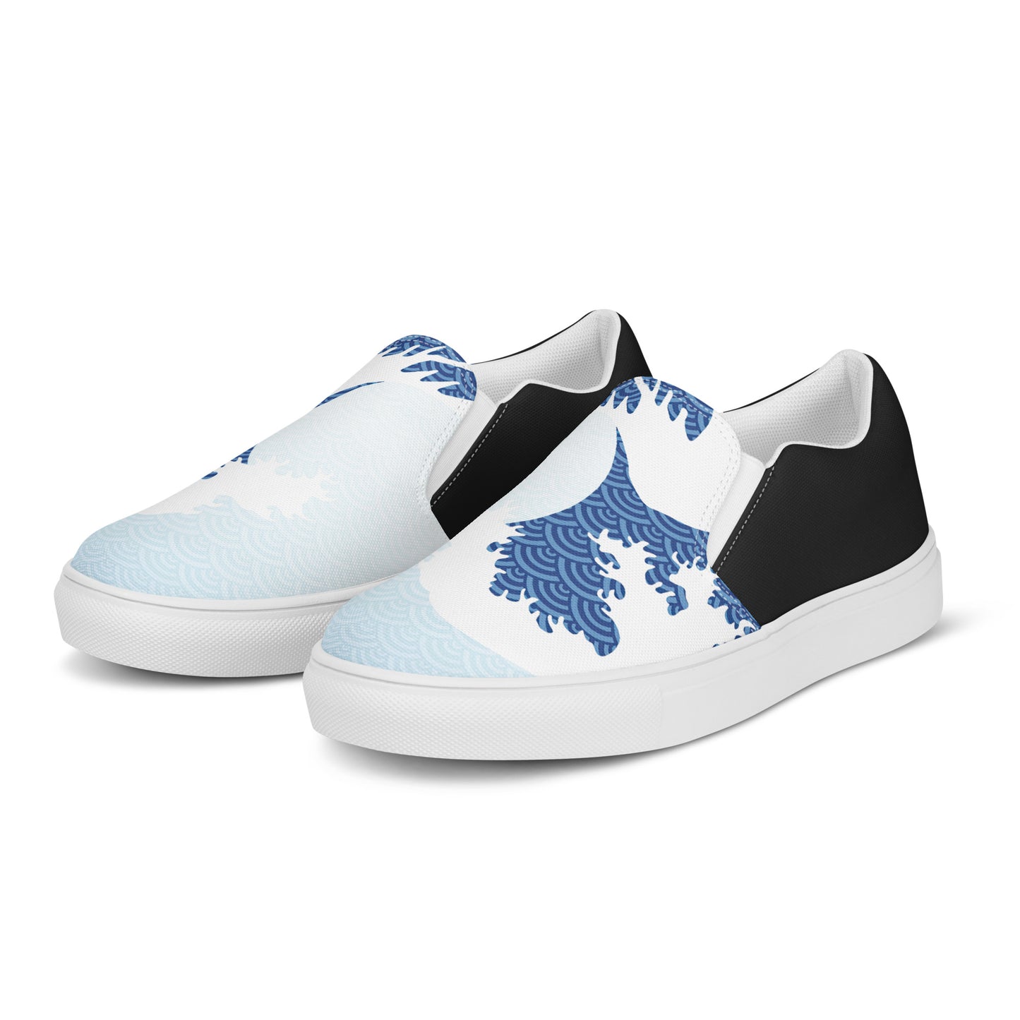 Silk Road | Women’s Slip-on Canvas Shoes | Tsunami Sky Halftone