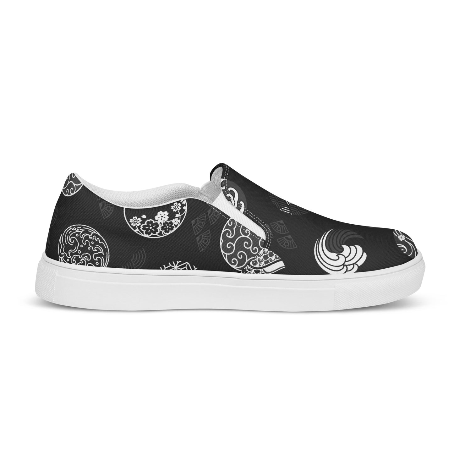 Silk Road | Women’s Slip-on Canvas Shoes | Black Seal