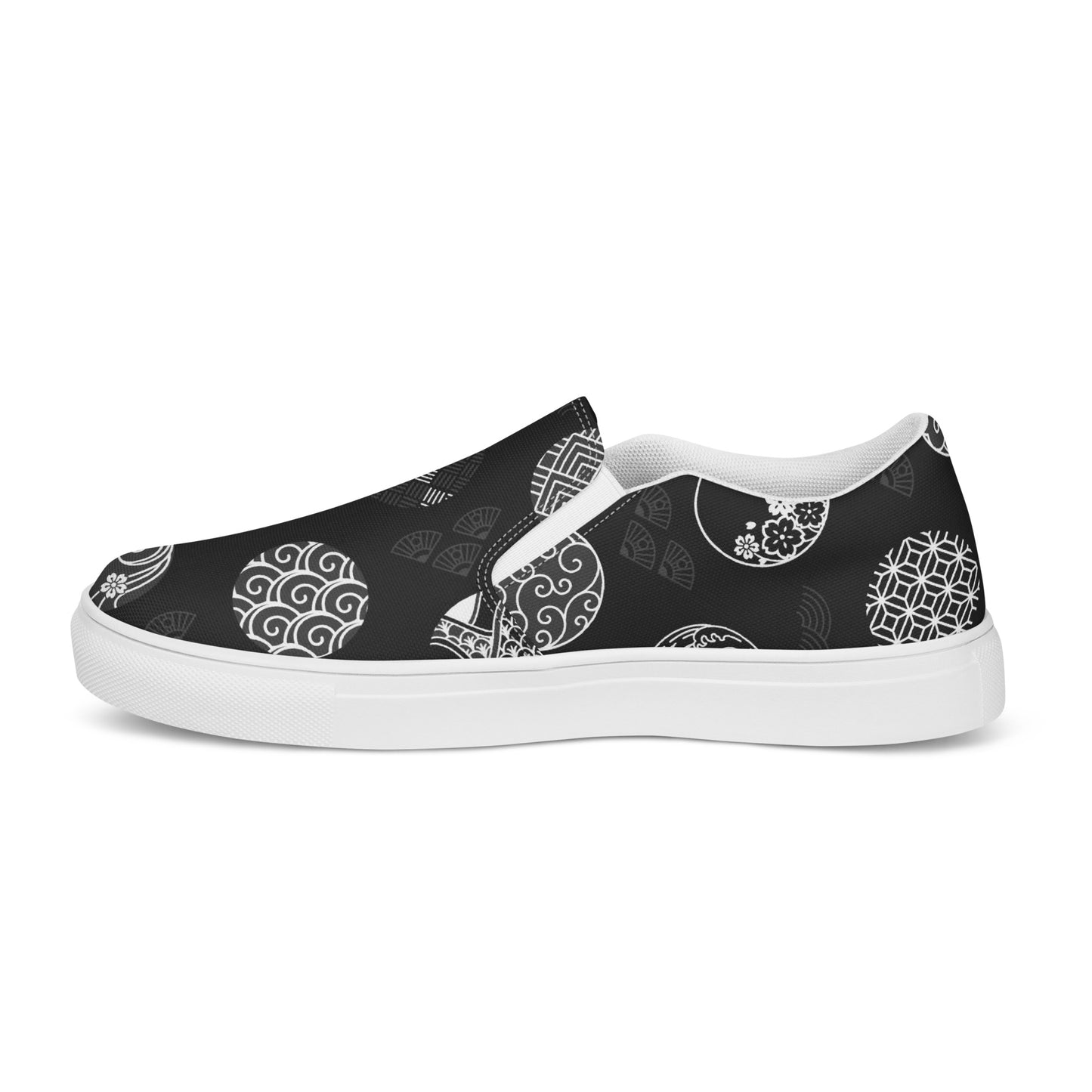 Silk Road | Women’s Slip-on Canvas Shoes | Black Seal