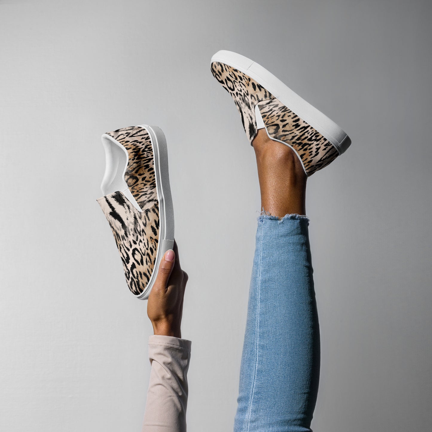 Eden Garden | Women’s Slip-on Canvas Shoes | Leopard