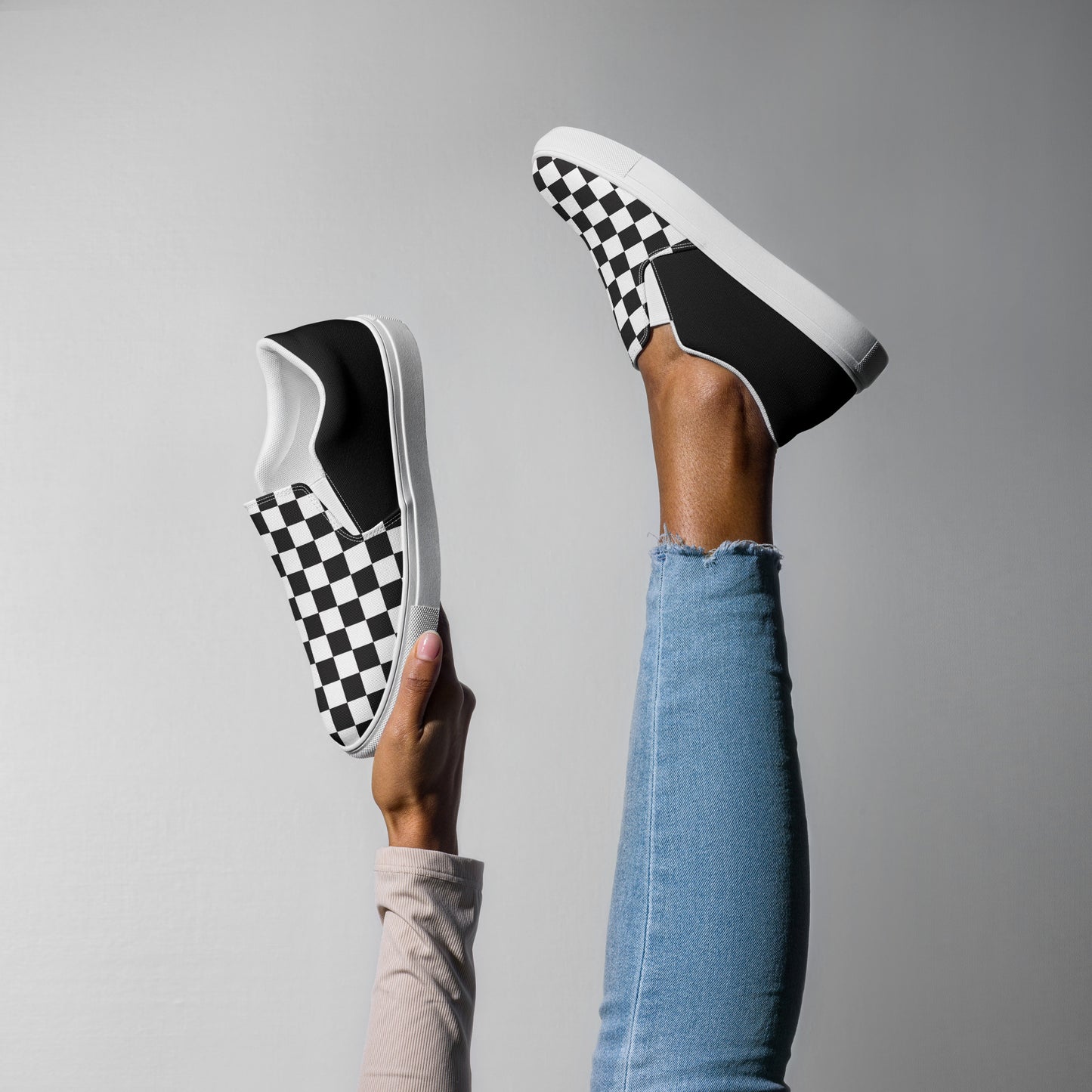 GeoMetro | Women’s Slip-on Canvas Shoes | Chex Halftone