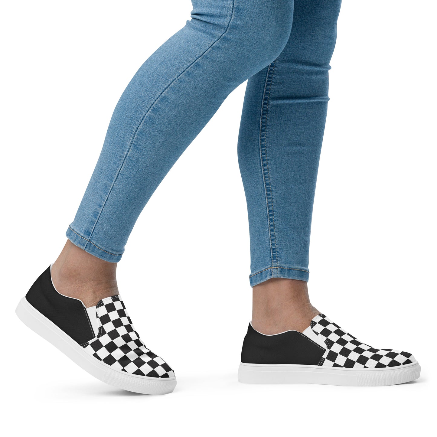 GeoMetro | Women’s Slip-on Canvas Shoes | Chex Halftone