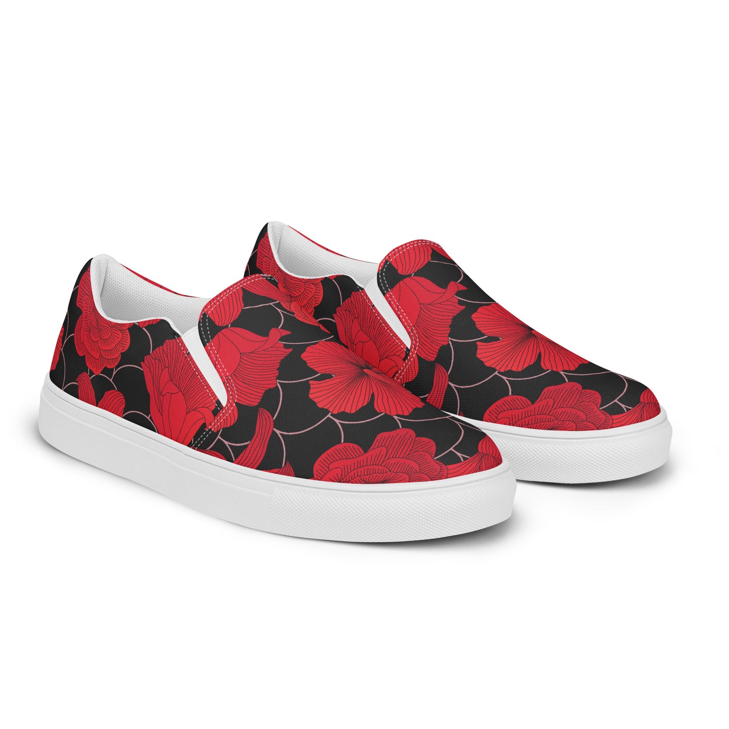 Eden Garden | Women’s Slip-on Canvas Shoes | Red Lily