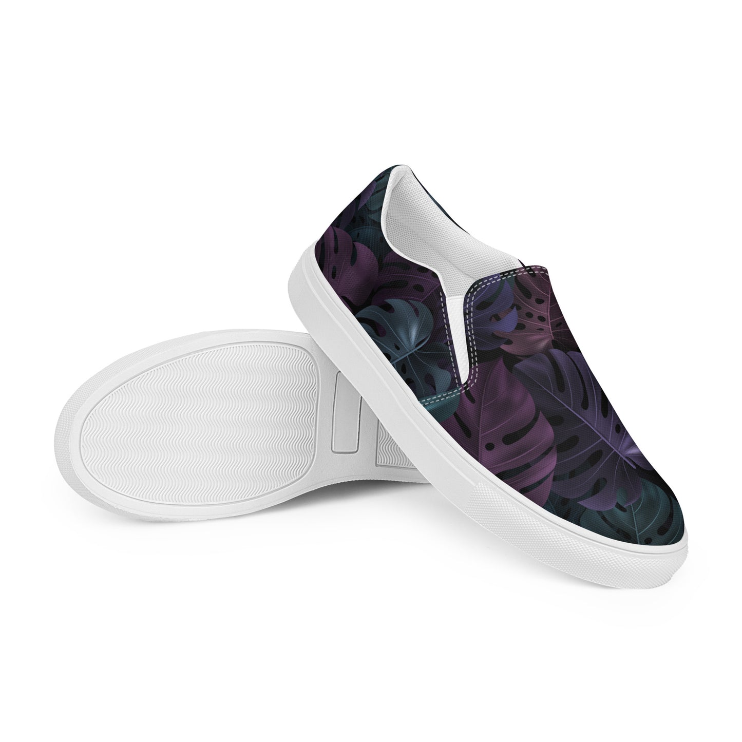 Eden Garden | Women’s Slip-on Canvas Shoes | Dark Forest