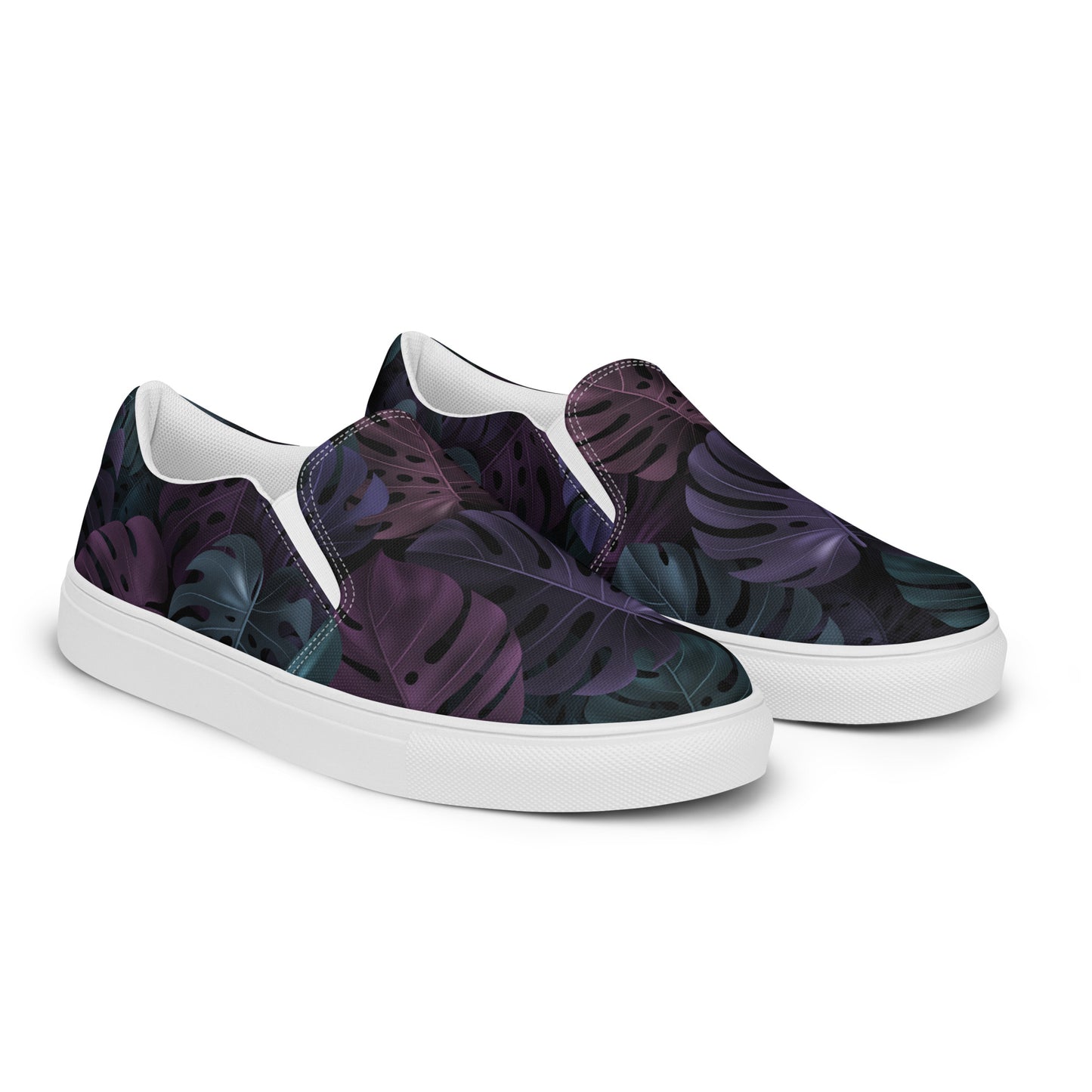 Eden Garden | Women’s Slip-on Canvas Shoes | Dark Forest