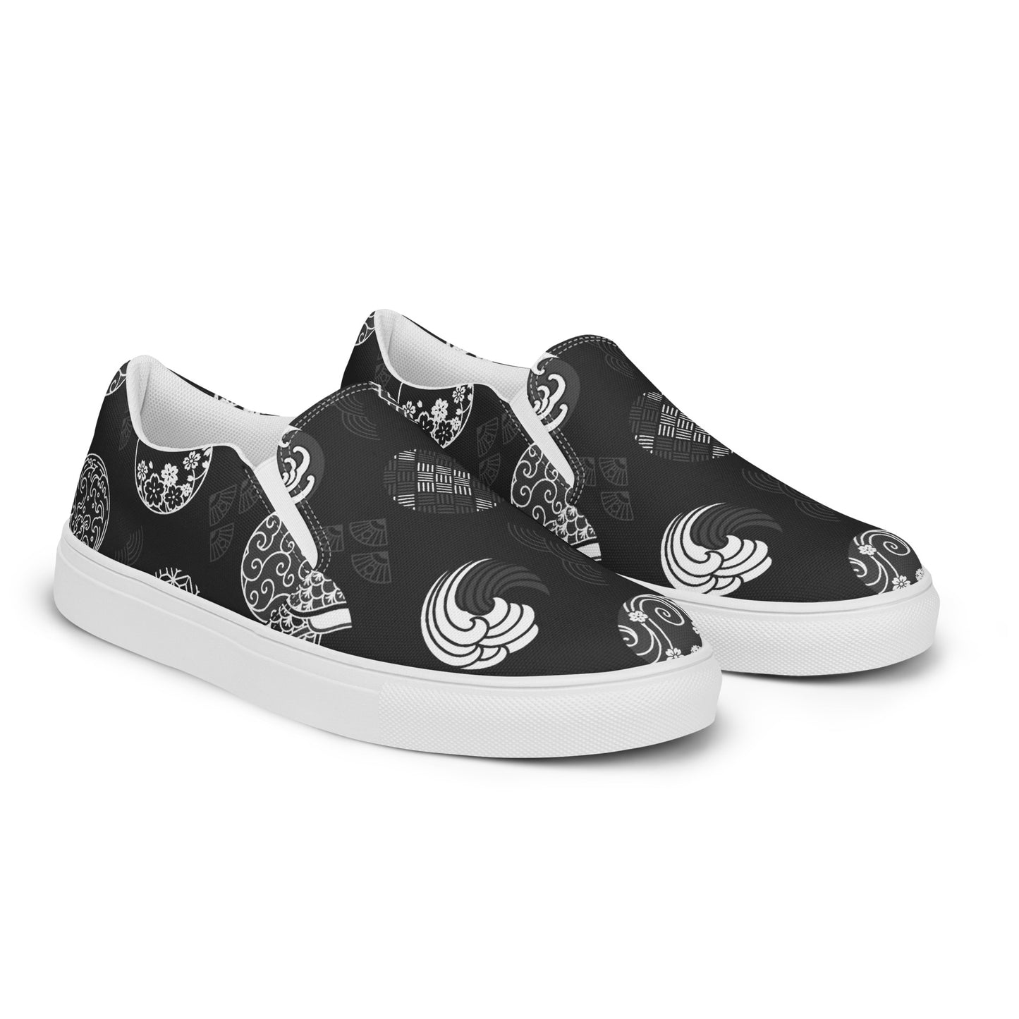 Silk Road | Women’s Slip-on Canvas Shoes | Black Seal