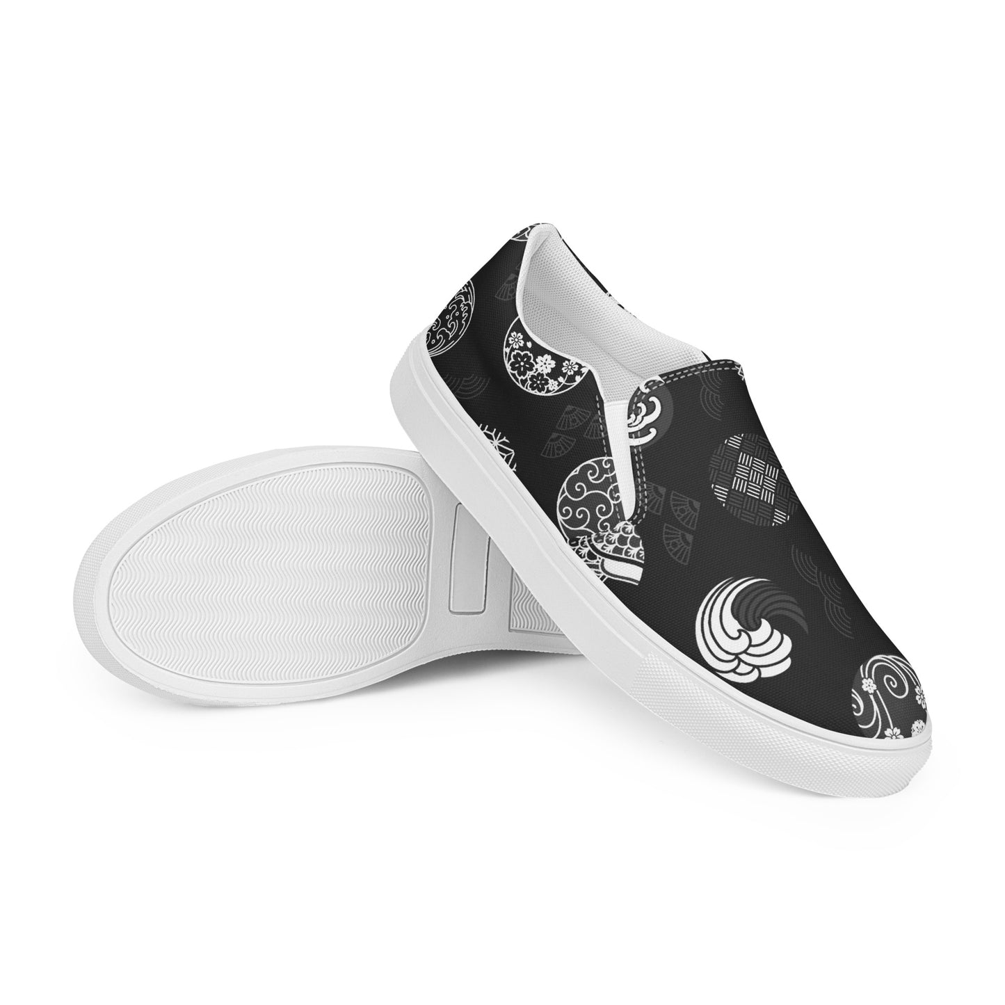 Silk Road | Women’s Slip-on Canvas Shoes | Black Seal