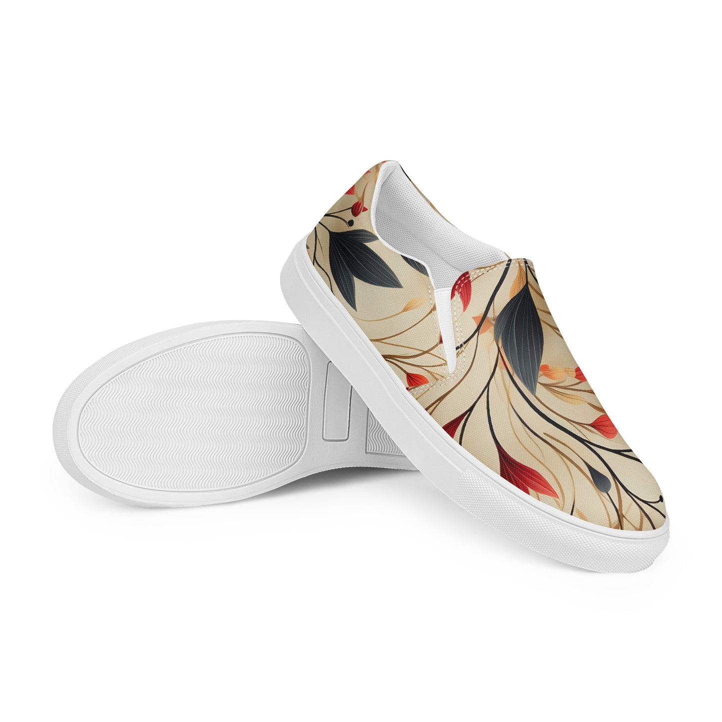 Eden Garden | Women’s Slip-on Canvas Shoes | Autumn Fire