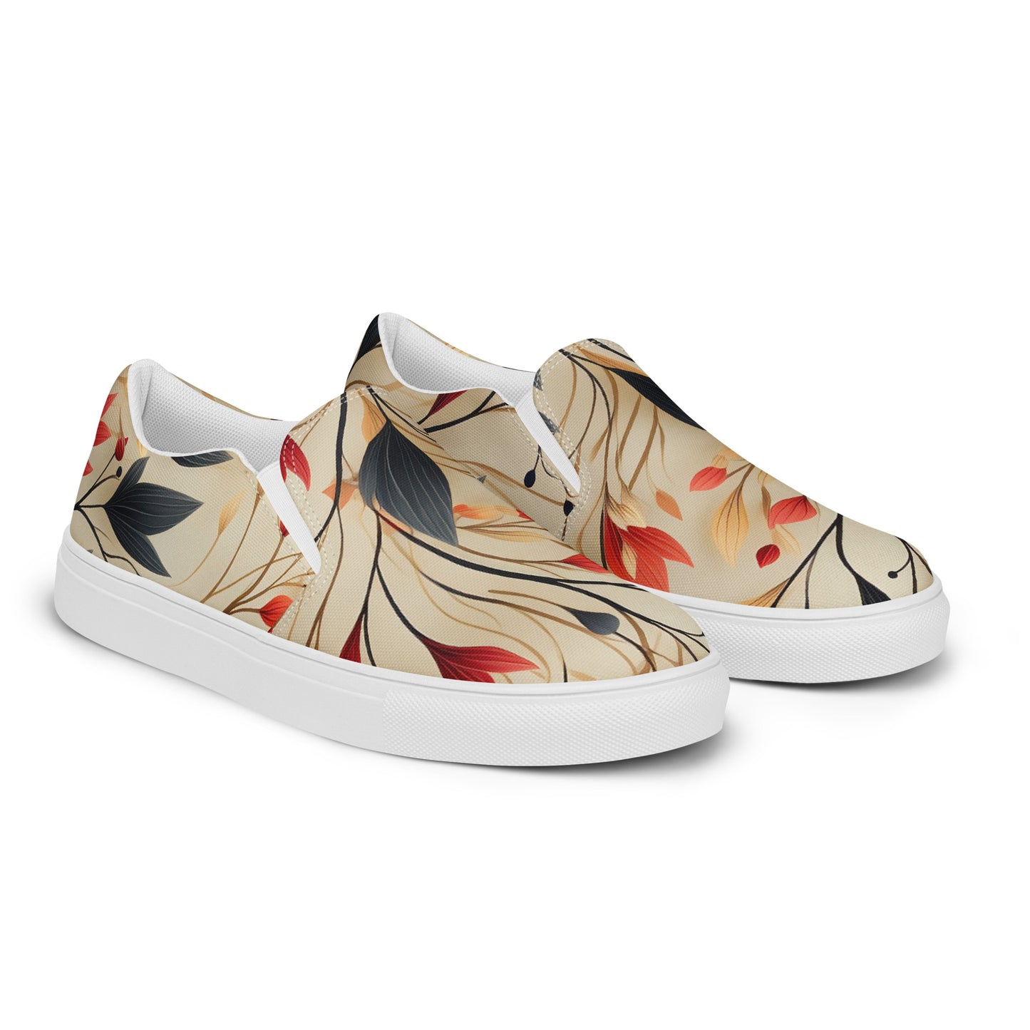 Eden Garden | Women’s Slip-on Canvas Shoes | Autumn Fire