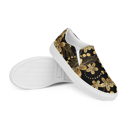 Eden Garden | Women’s Slip-on Canvas Shoes | Golden Lily