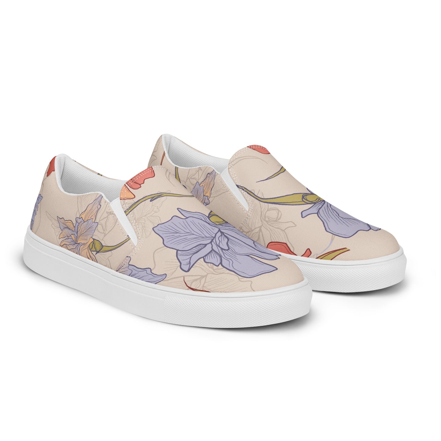 Eden Garden | Women’s Slip-on Canvas Shoes | Iris