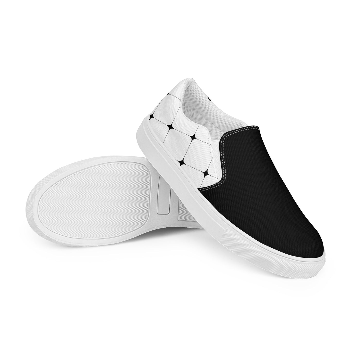 Silk Road | Women’s Slip-on Canvas Shoes | White Diamond 2Tone