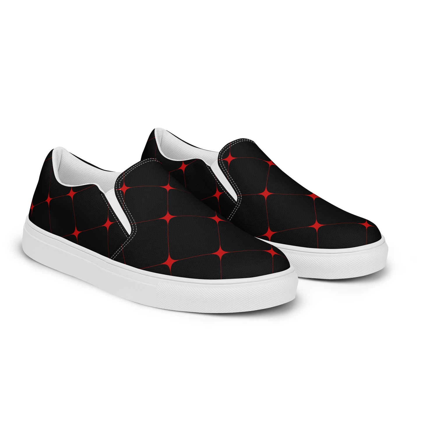 Silk Road | Women’s Slip-on Canvas Shoes | Crimson Diamond