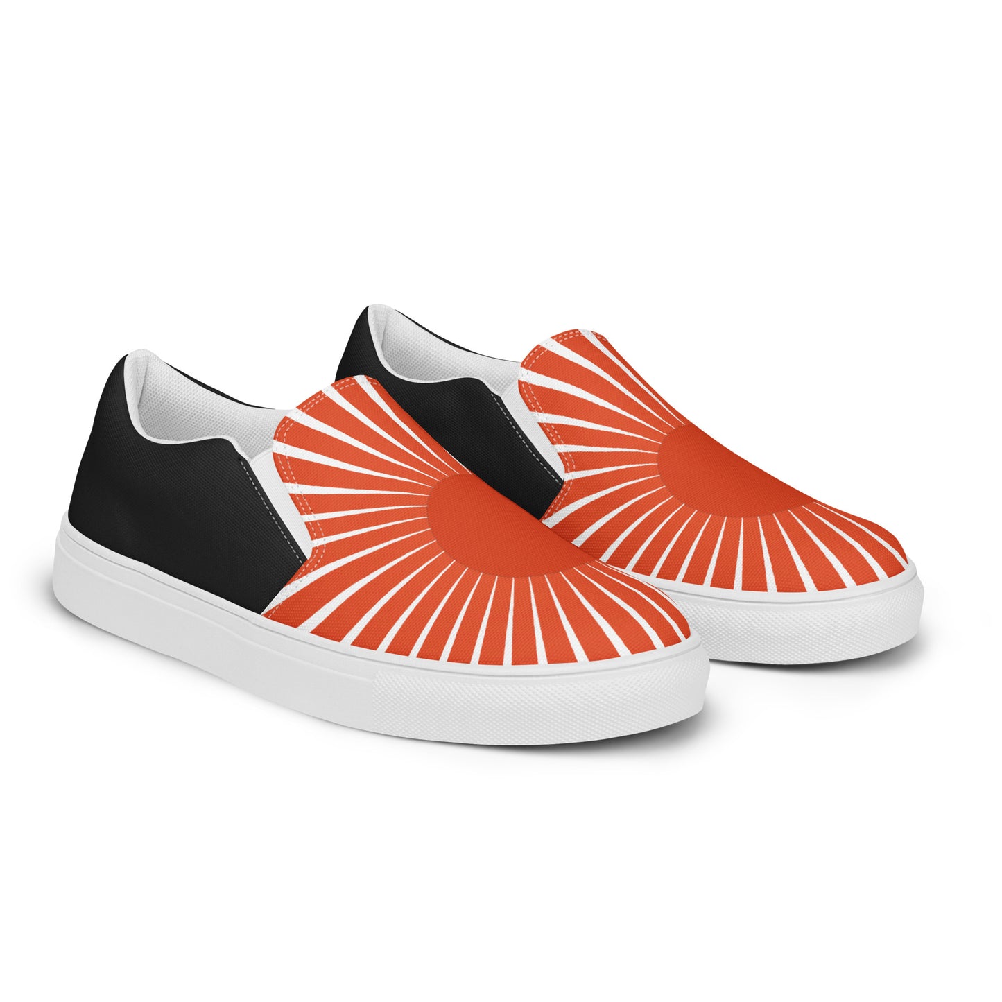 Silk Road | Women’s Slip-on Canvas Shoes | Rising Sun Halftone