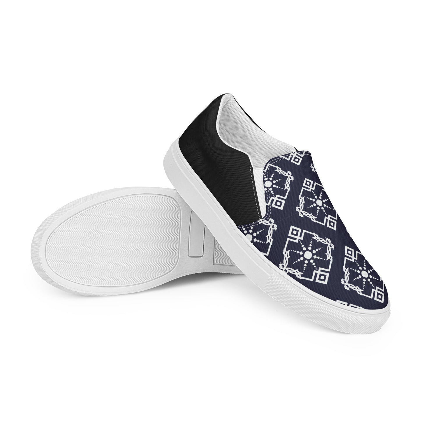 Silk Road | Women’s Slip-on Canvas Shoes | Moroccan Sun Halftone