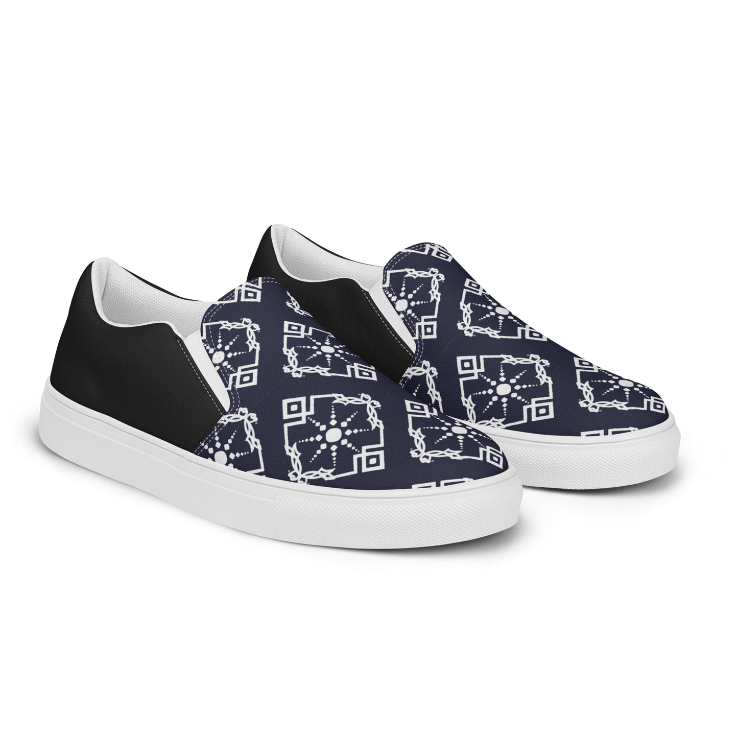 Silk Road | Women’s Slip-on Canvas Shoes | Moroccan Sun Halftone