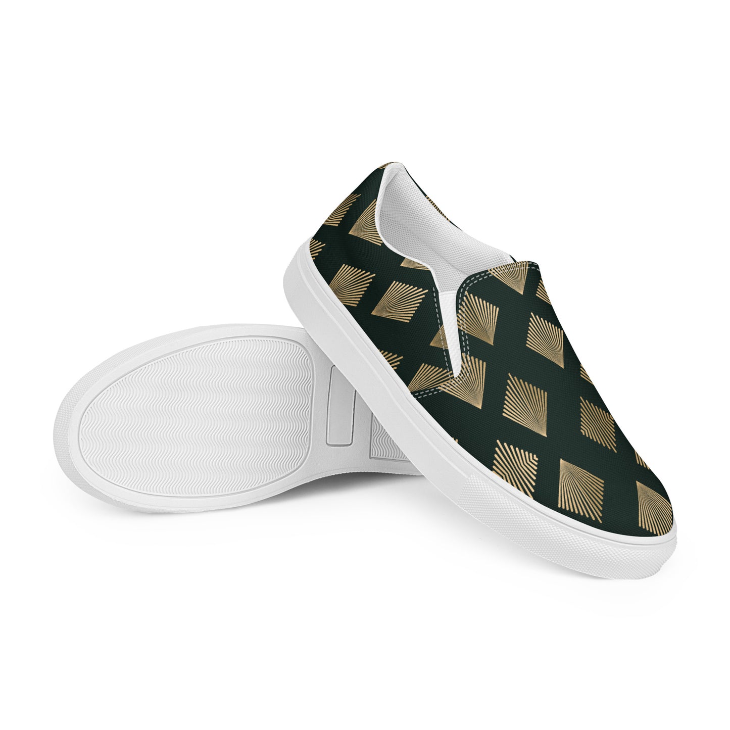 GeoMetro | Women’s Slip-on Canvas Shoes | Deco Diamond