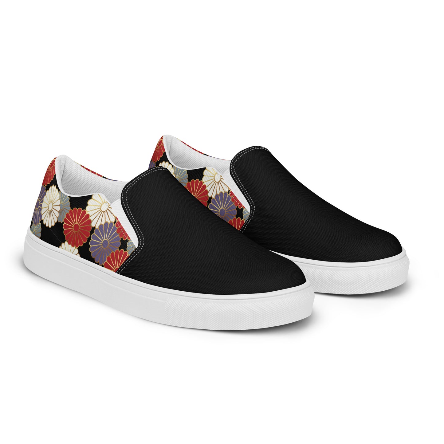 Silk Road | Women’s Slip-on Canvas Shoes | Chrysanthemum 2Tone