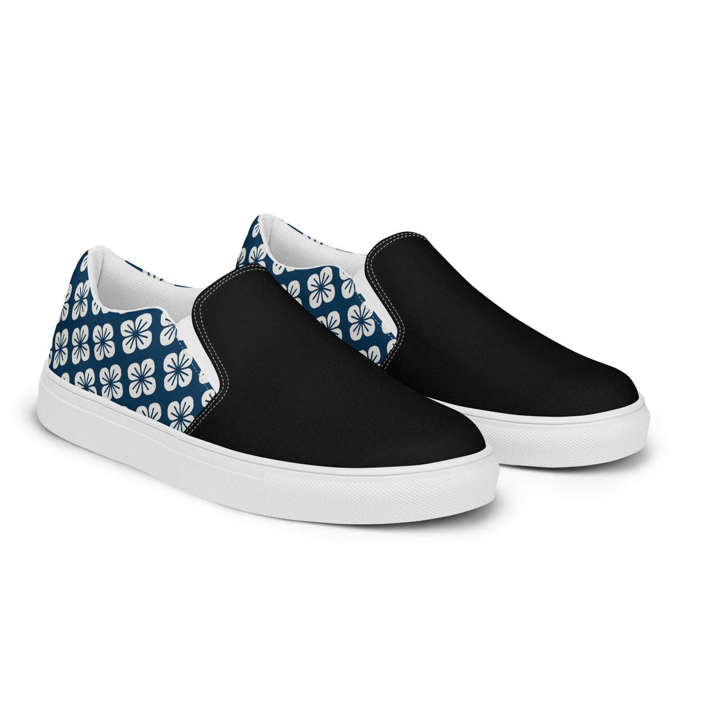 Silk Road | Women’s Slip-on Canvas Shoes | Blue Orchid 2Tone