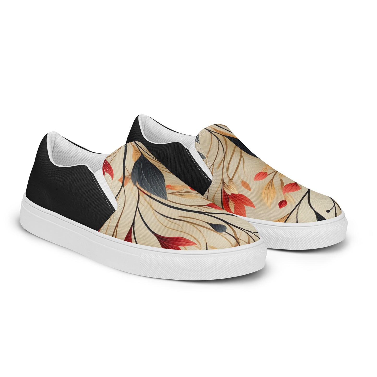 Eden Garden | Women’s Slip-on Canvas Shoes | Autumn Fire Halftone