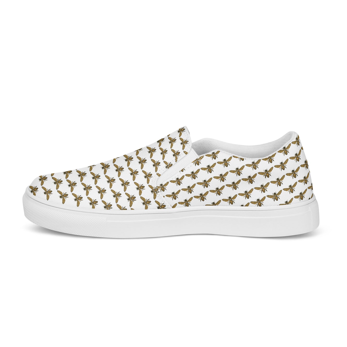 Eden Garden | Women’s  Slip-on Canvas Shoes | Bee Pattern