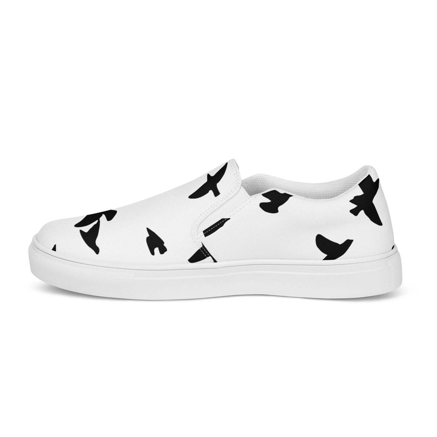 Eden Garden | Women’s Slip-on Canvas Shoes | Blackbirds Print