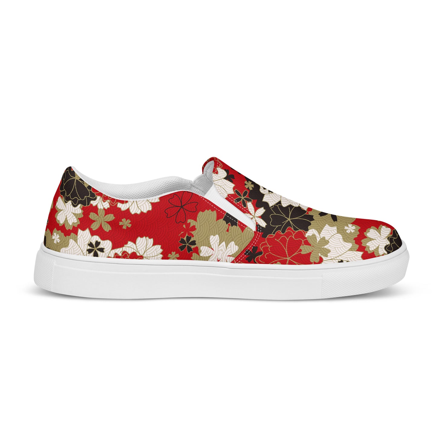 Silk Road | Women’s Slip-on Canvas Shoes | Black Lotus