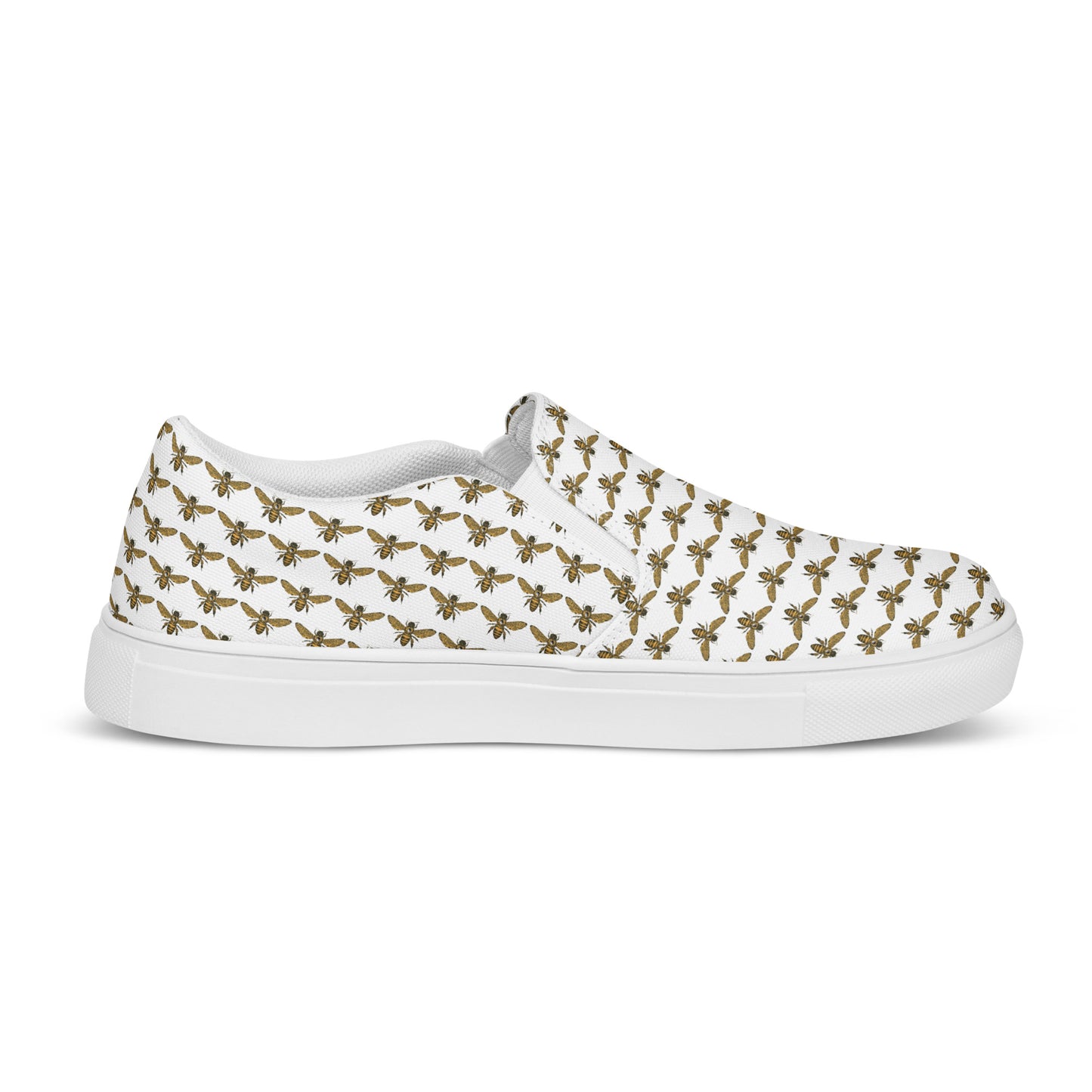 Eden Garden | Women’s  Slip-on Canvas Shoes | Bee Pattern