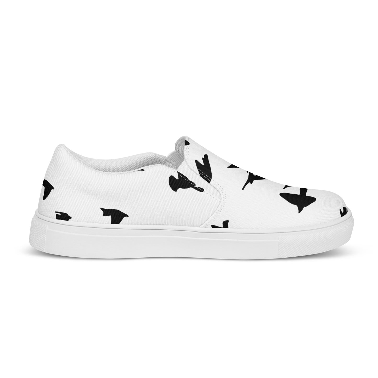 Eden Garden | Women’s Slip-on Canvas Shoes | Blackbirds Print