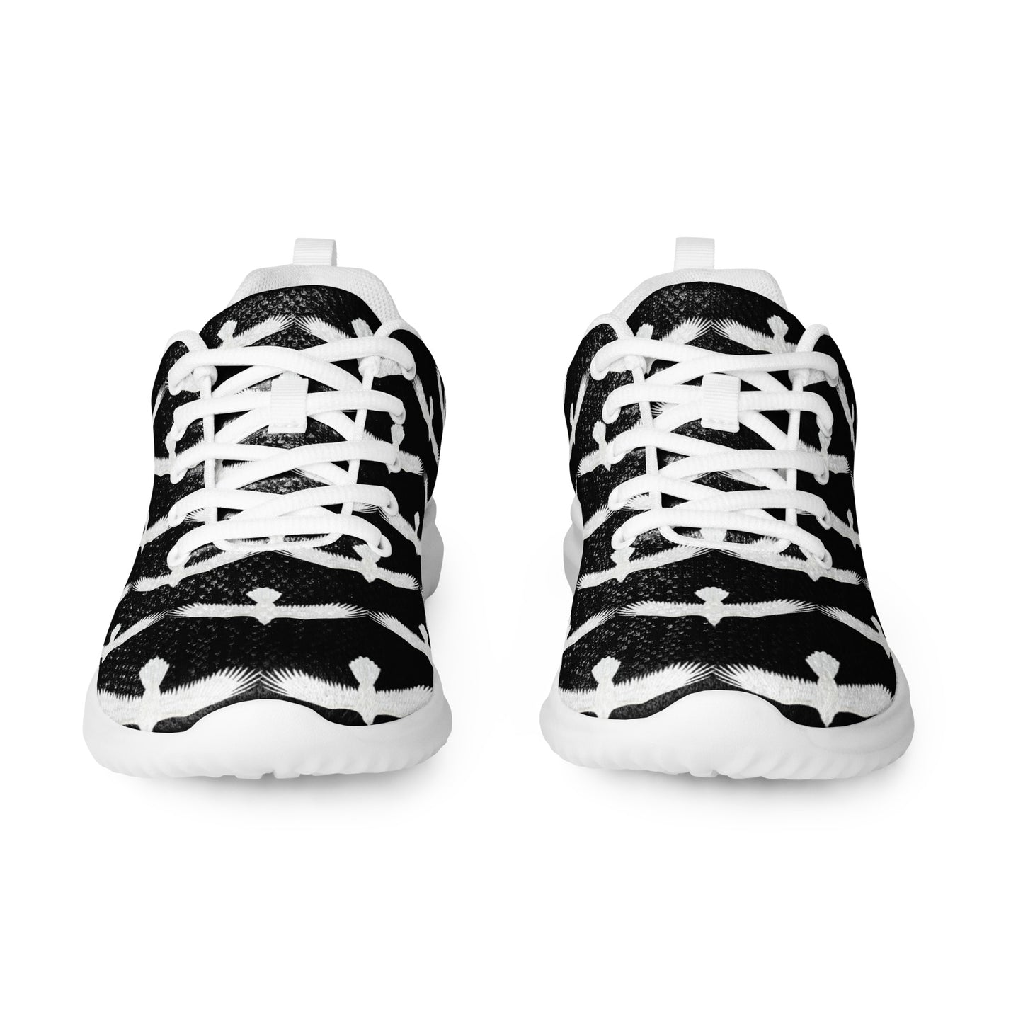 WildSage Market womrns white raven athletic shoes black and white patterned lightweight sneakers